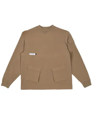 Students Niall nylon popover jkt tan