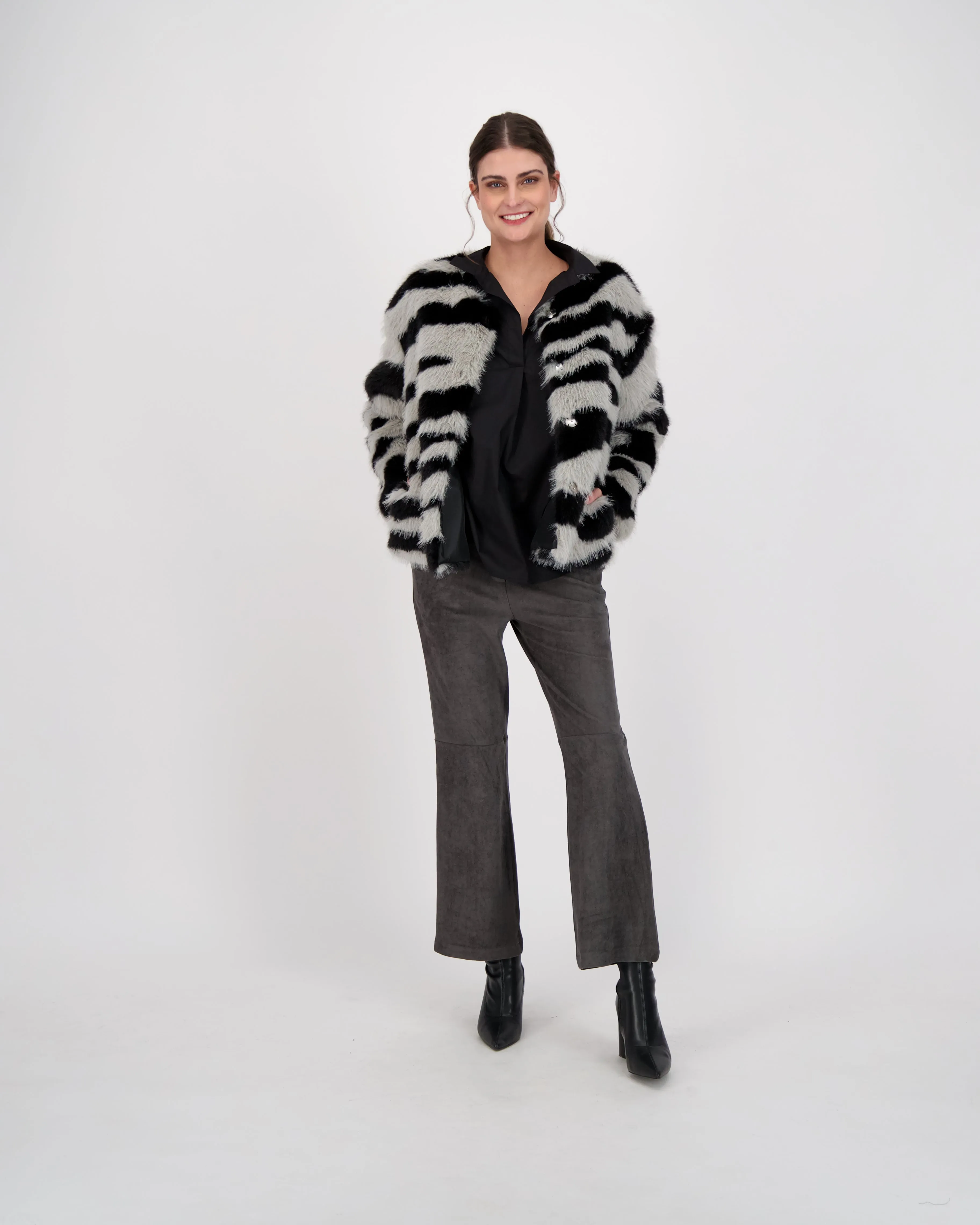 Suede Boot Cut Pant