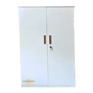Super White Texture 2 Door Wardrobe/Cupboard with 5 Shelves and Drawer | Wardrobe for Bedroom