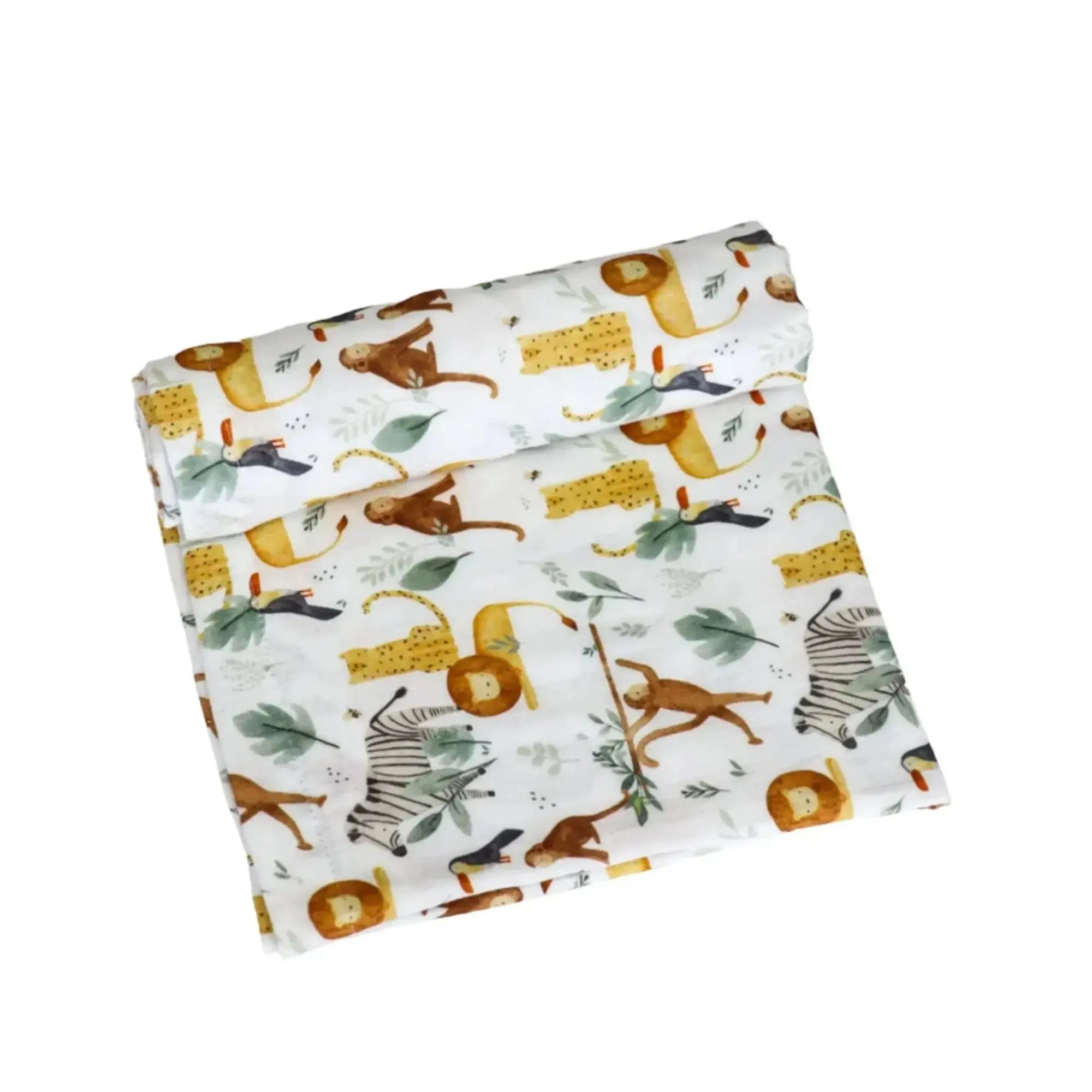 SWADDLE BLANKET - WATERCOLOUR JUNGLE