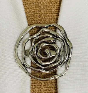 Sweater Clips Silver Boho Cardigan Clasp Spiral Sweater Clip Spiral Sweater Guard Minimalist Gift Gifts for Her by Fabulici