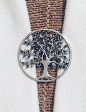 Sweater Clips Tree Cardigan Clasp for  Sweater Clip Tree of Life Sweater Guard Shawl Pin Jewelry Gift Accessory Gifts for Her by Fabulici