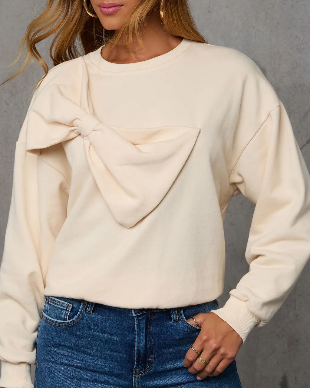 Sweet Darling Bow Sweatshirt