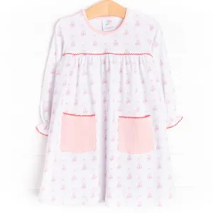 Sweet Slippers Pocket Dress, Pink