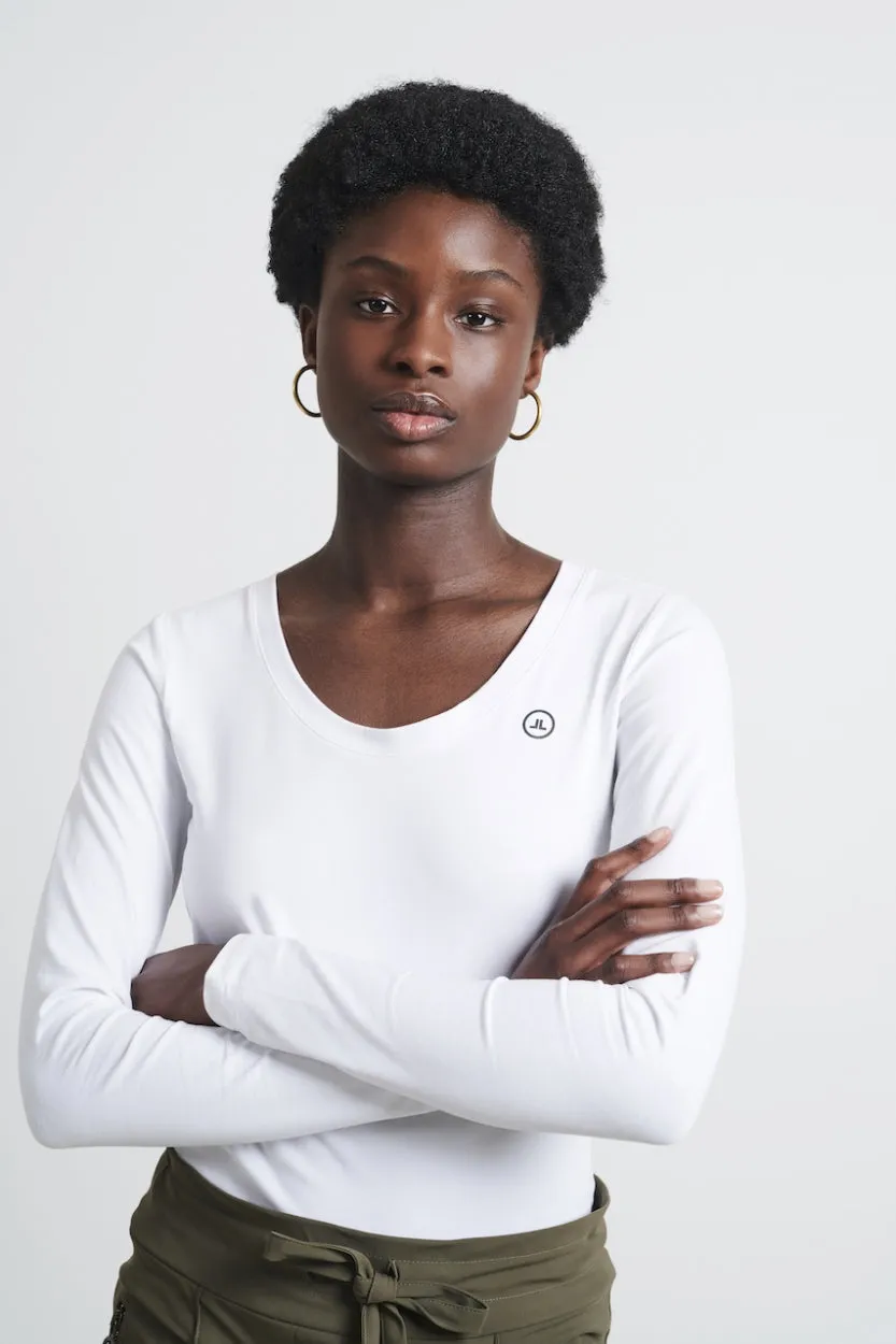 T shirt R Neck easy wear Organic Cotton | White