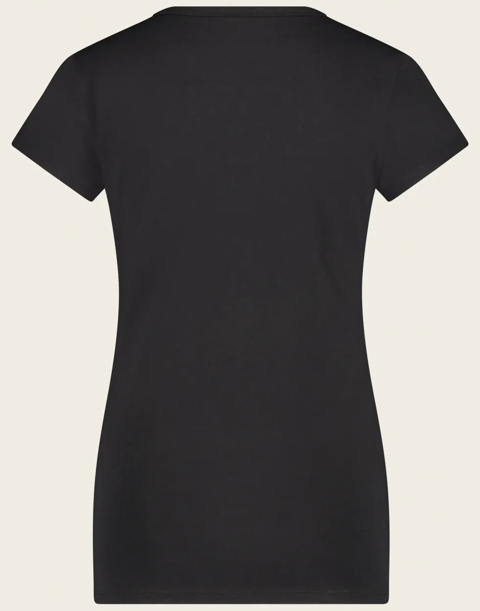 T shirt V Neck easy wear Organic Cotton | Black