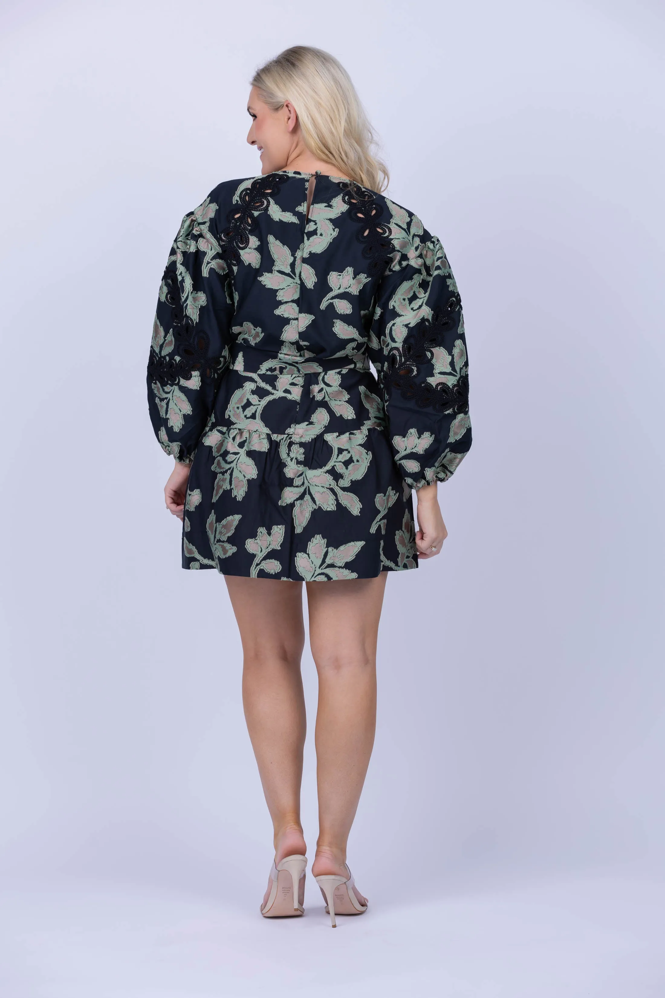 Tanya Taylor Dailey Dress in Black Multi