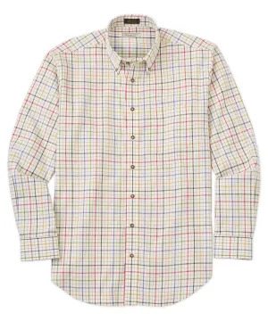 Tattersall Plaid Long Sleeve Sport Shirt