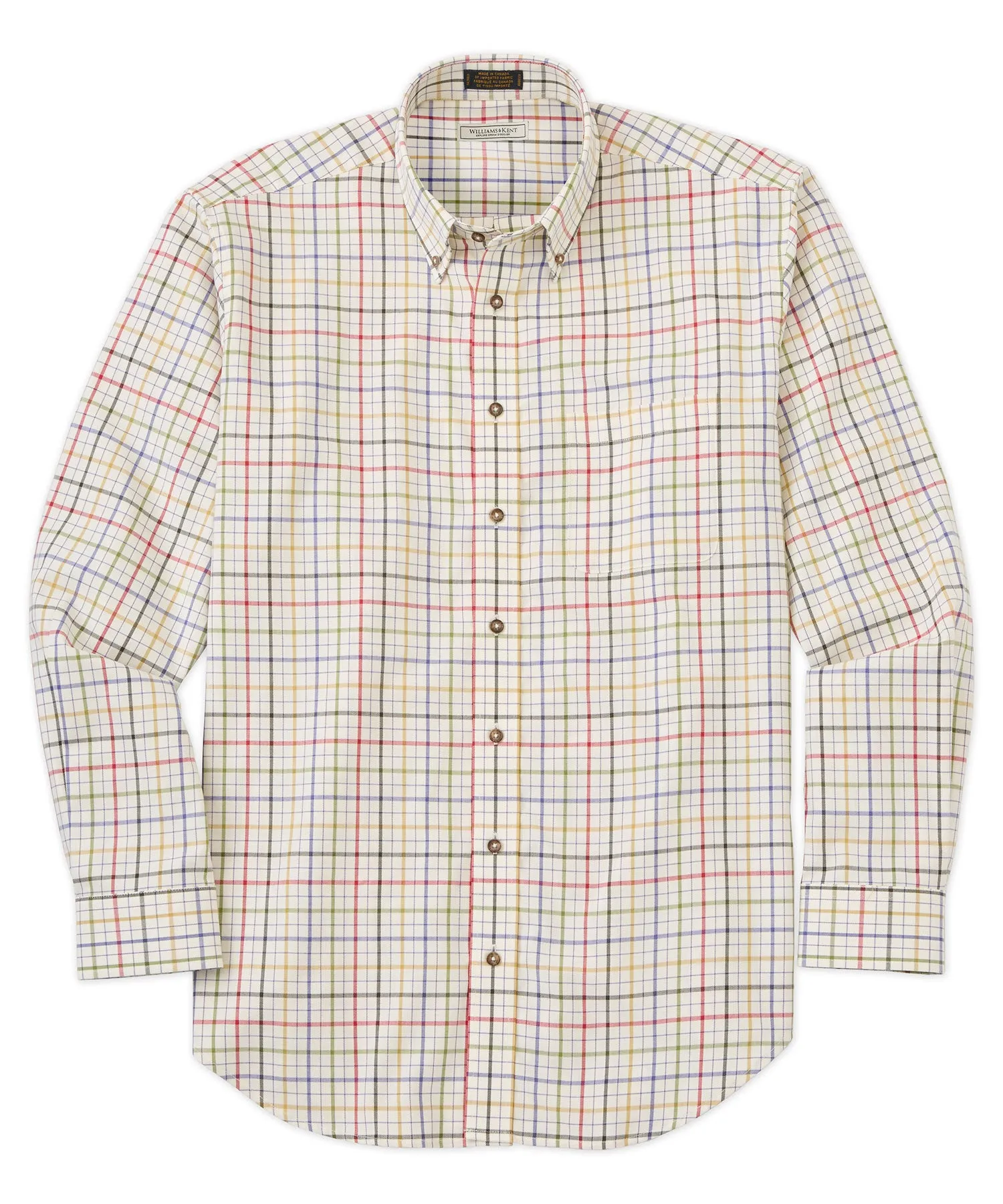 Tattersall Plaid Long Sleeve Sport Shirt