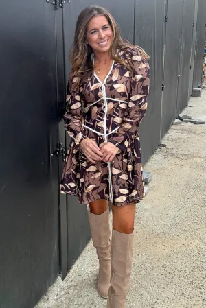 TCEC-Some Kind Of Wonderful Dress-Brown/Multi