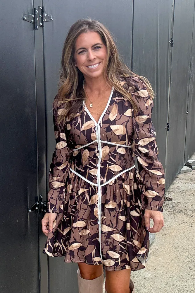 TCEC-Some Kind Of Wonderful Dress-Brown/Multi