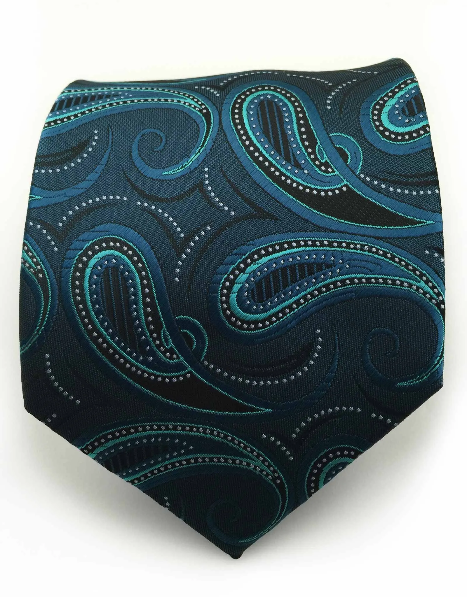 Teal Paisley Tie