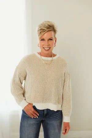 Textured Crewneck Sweater