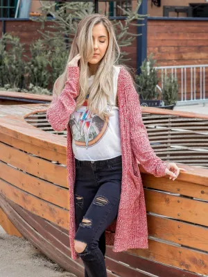 Textured Pocketed Cardigan