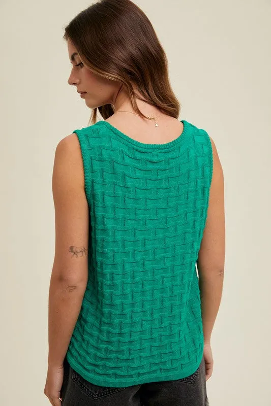 Textured Sweater Tank