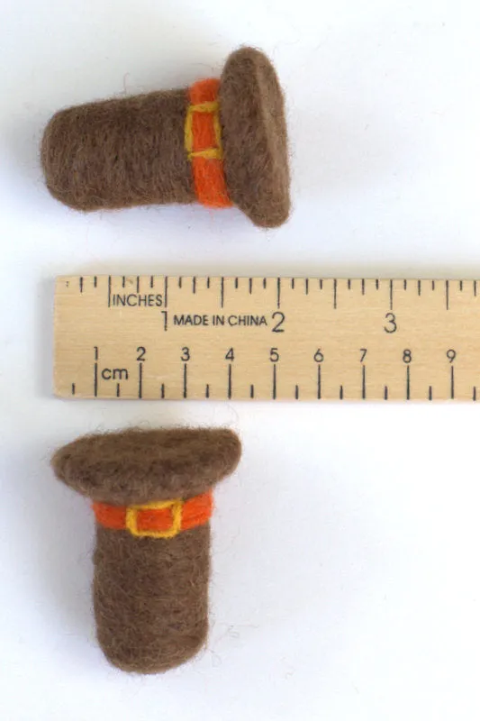Thanksgiving Pilgrim Hat Fall Ornaments