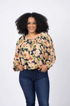 The Great. The Magpie Top in Victorian Rose Print