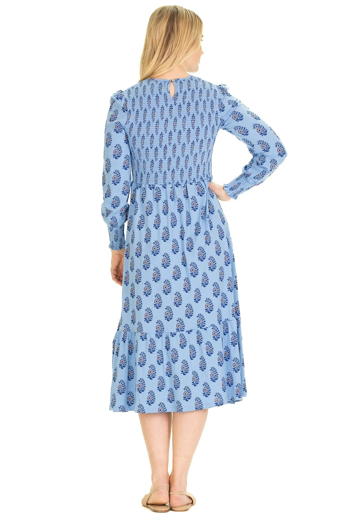 The Long Sleeve Jane Dress in Fall Posy