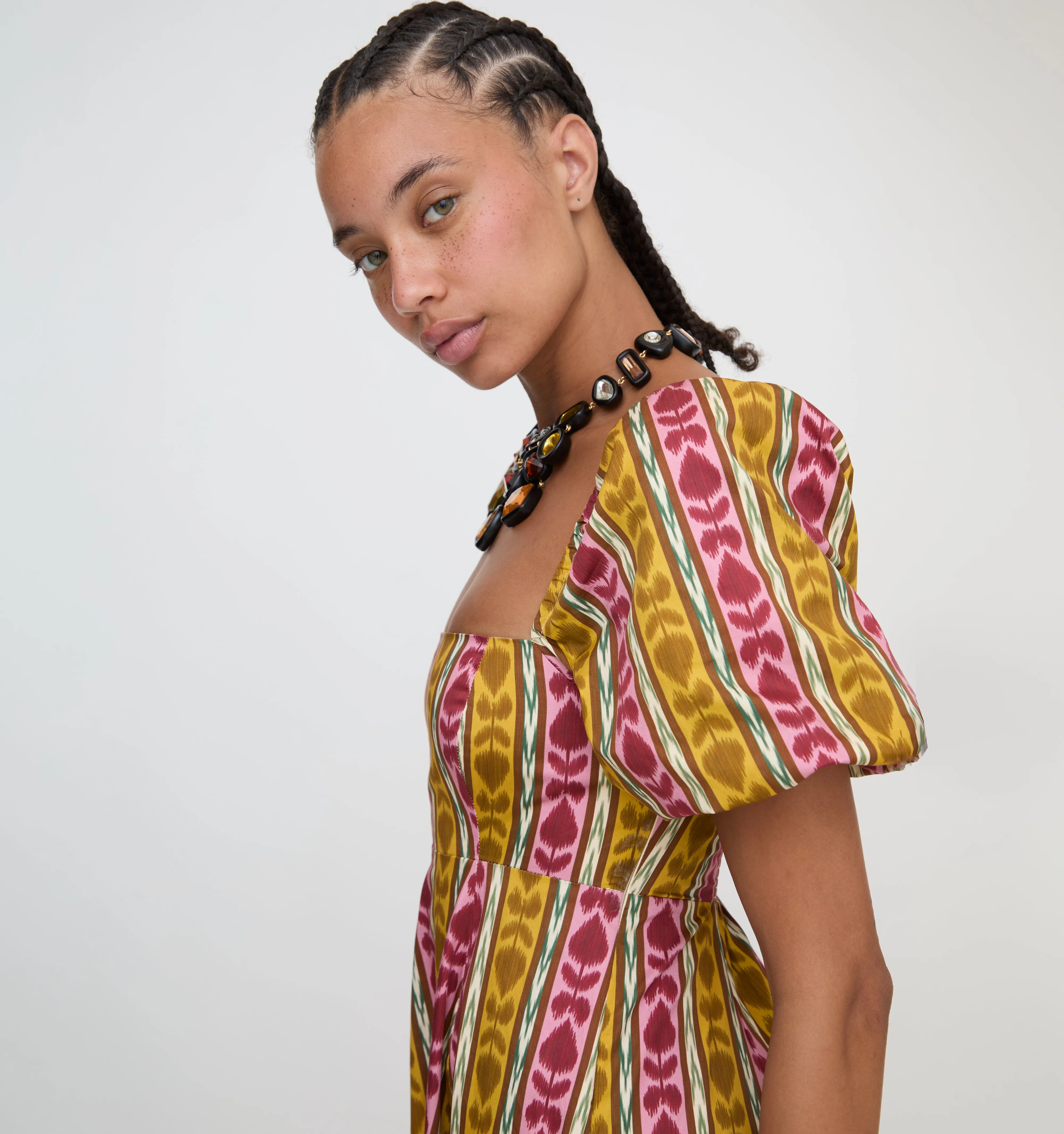 The Matilda Dress - Ikat Topiary