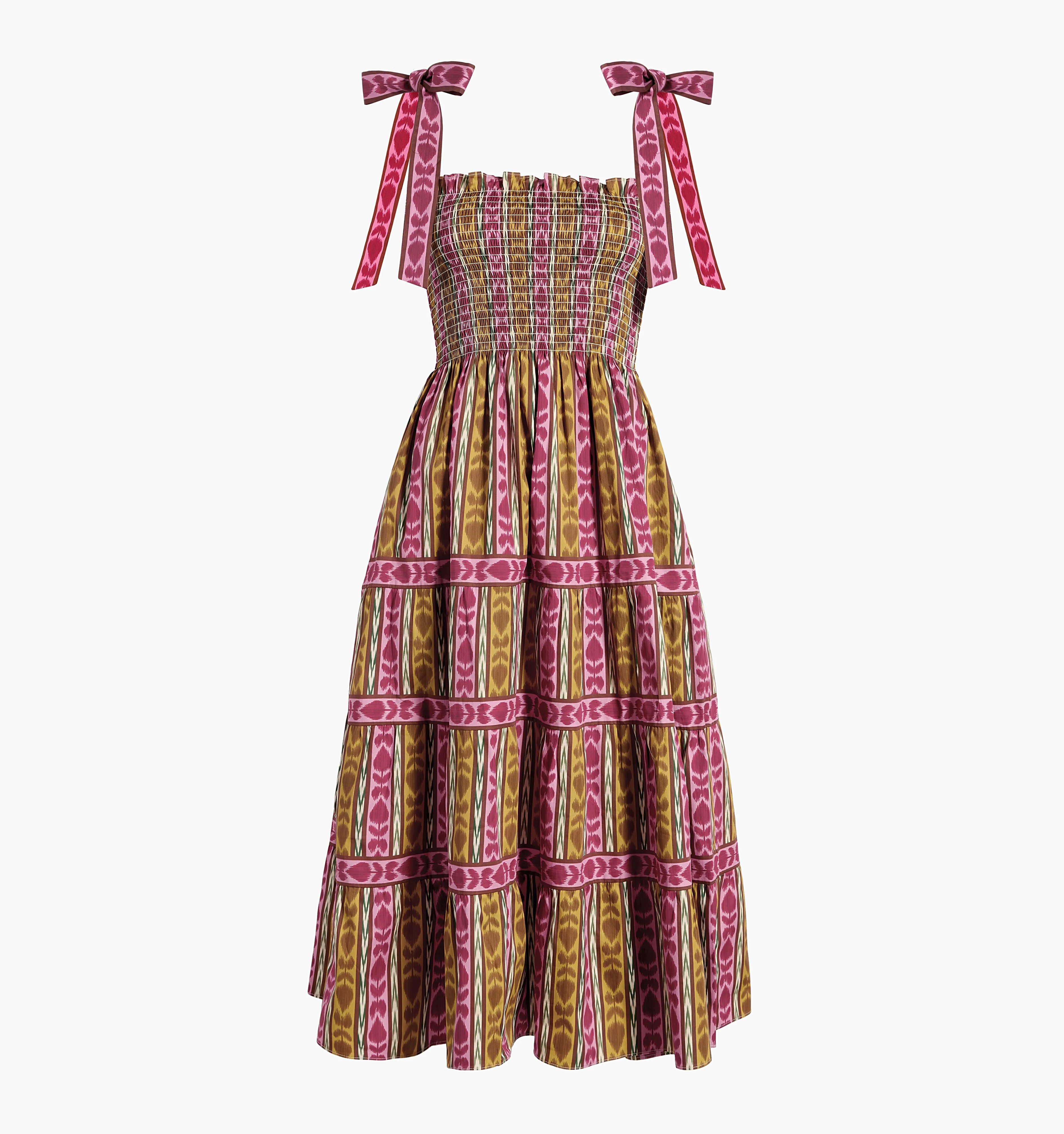 The Ribbon Ellie Nap Dress - Ikat Topiary