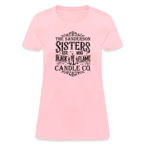 The Sanderson Sisters Black Flame Candle Co. Women's Contoured T-Shirt (Halloween)