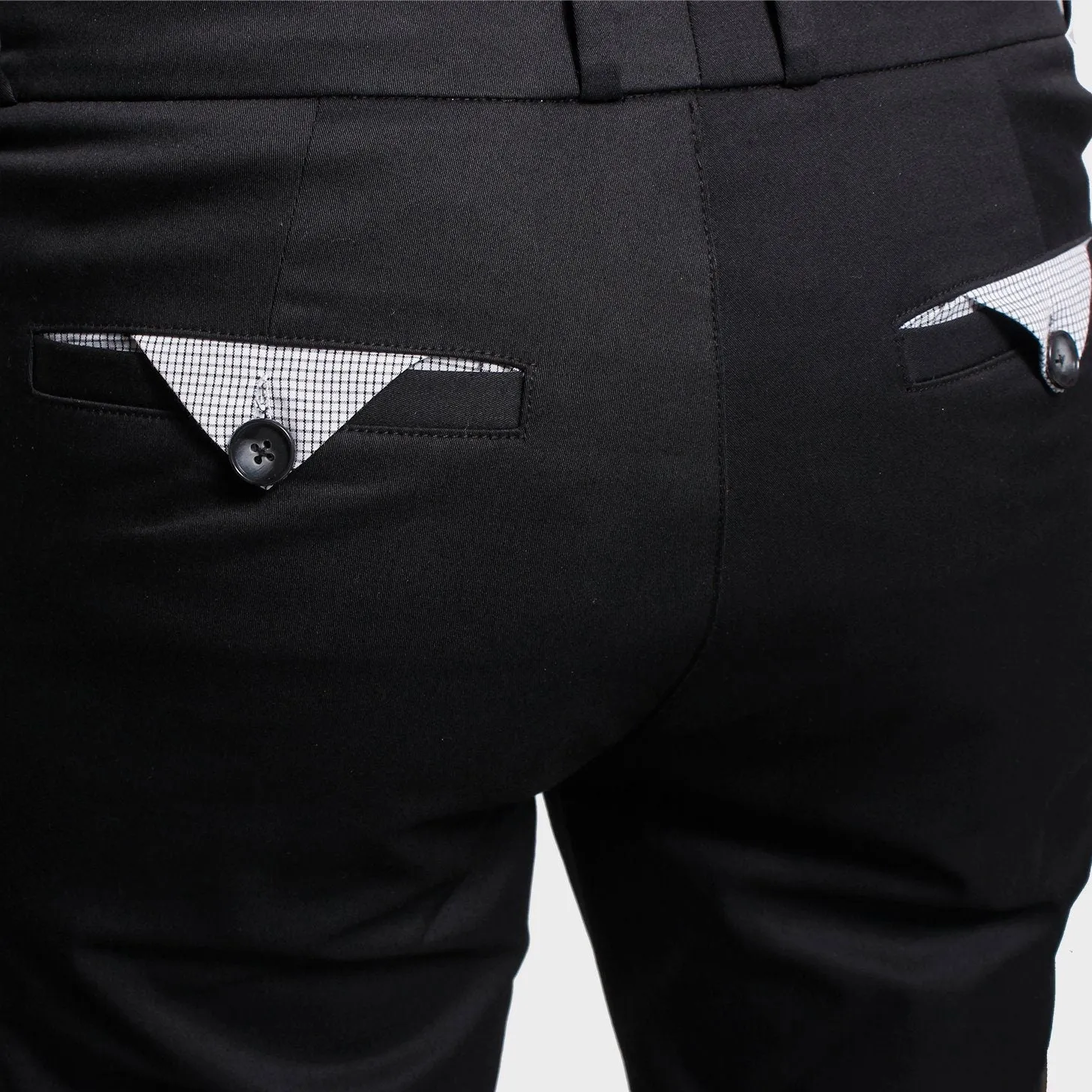 The Windsor Black Chinos
