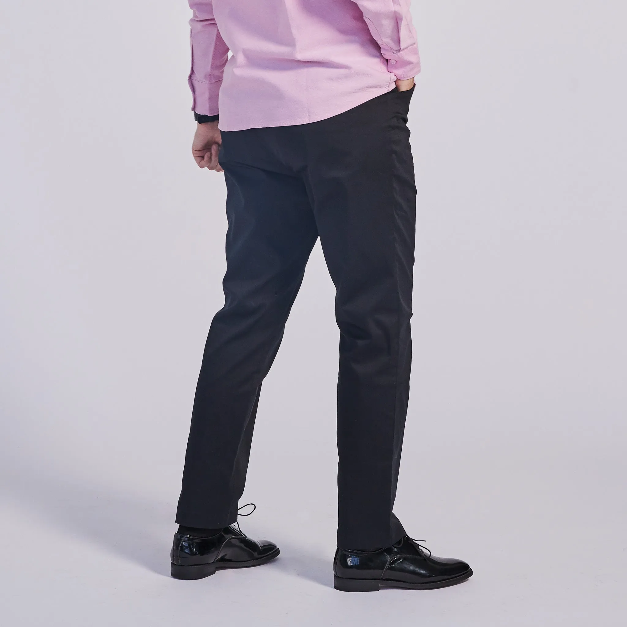 The Windsor Black Chinos