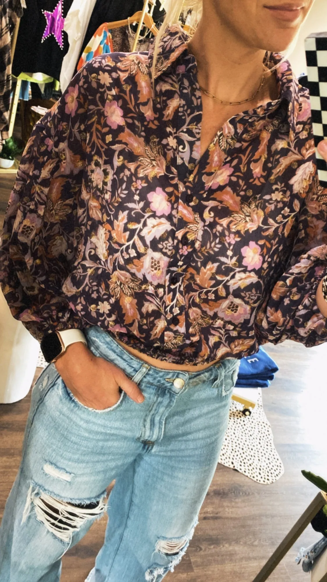 The Xion Top in Golden Iris by Dear John