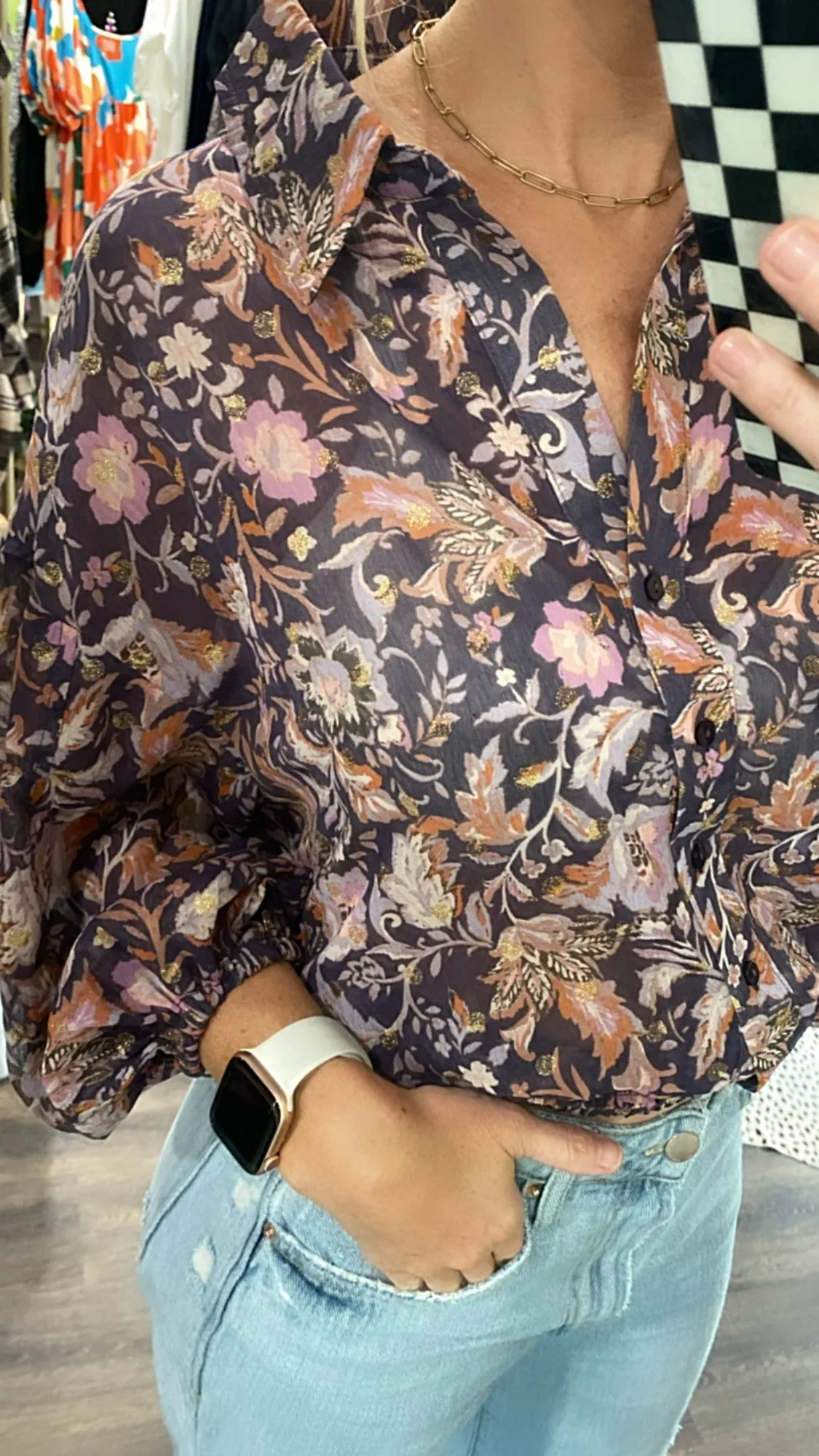 The Xion Top in Golden Iris by Dear John