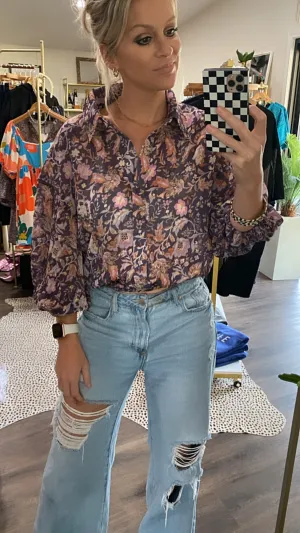 The Xion Top in Golden Iris by Dear John