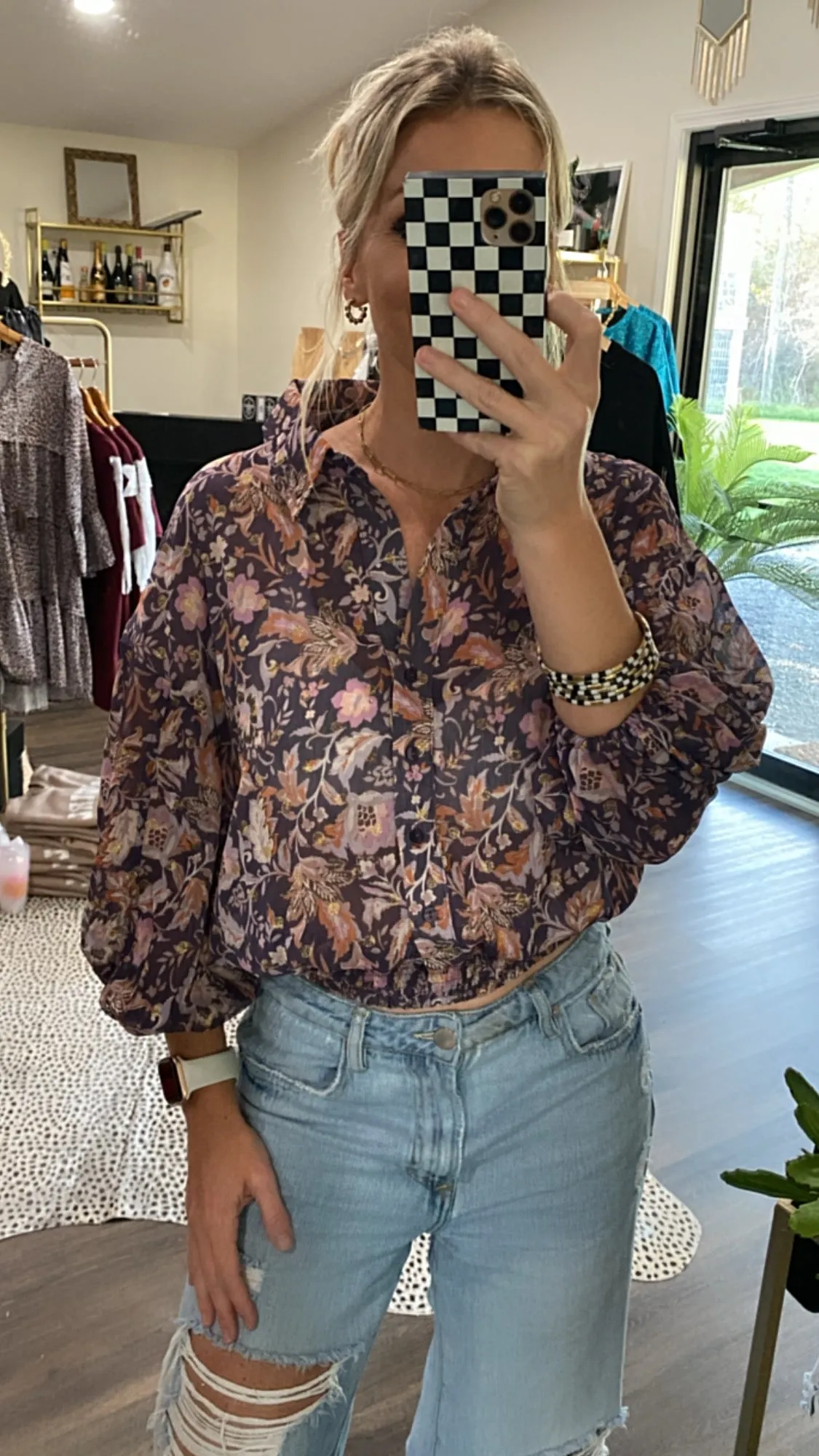 The Xion Top in Golden Iris by Dear John
