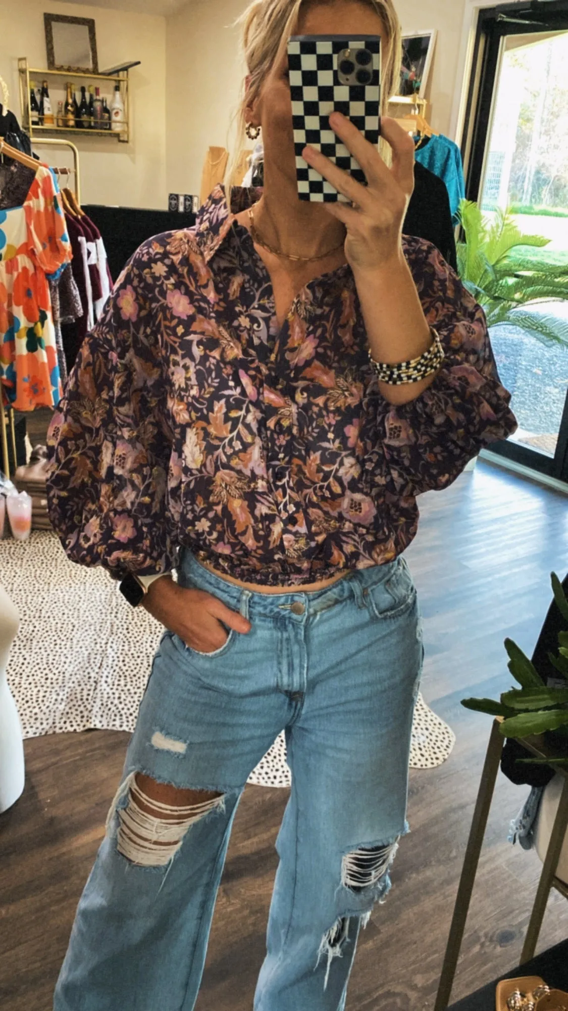 The Xion Top in Golden Iris by Dear John