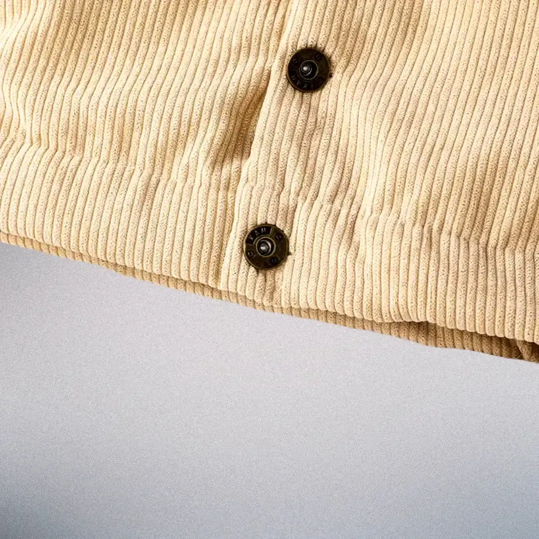 Tiny Trailblazer Plush-Collar Corduroy Jacket (3M-3T) AH