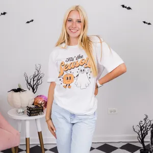 Tis The Season Pumpkin Ghost Wholesale Graphic Tee