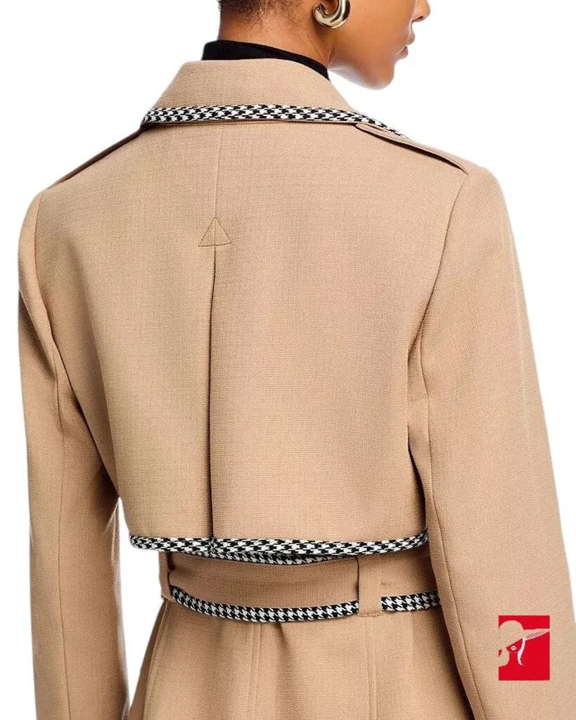 Toccin Aria Double Breasted Gabardine Coat NWT size 4
