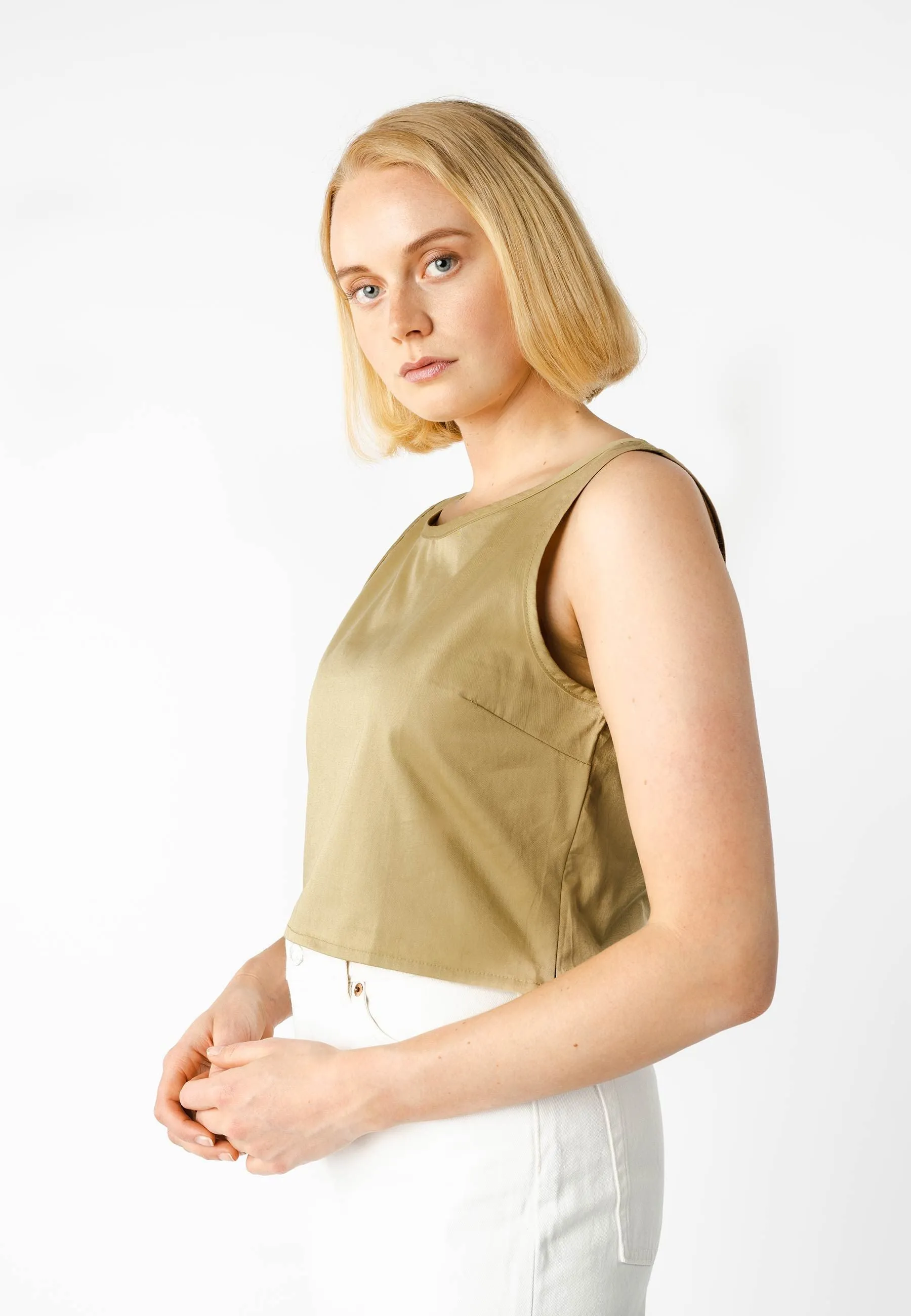 Top TAMANI khaki | MELAWEAR