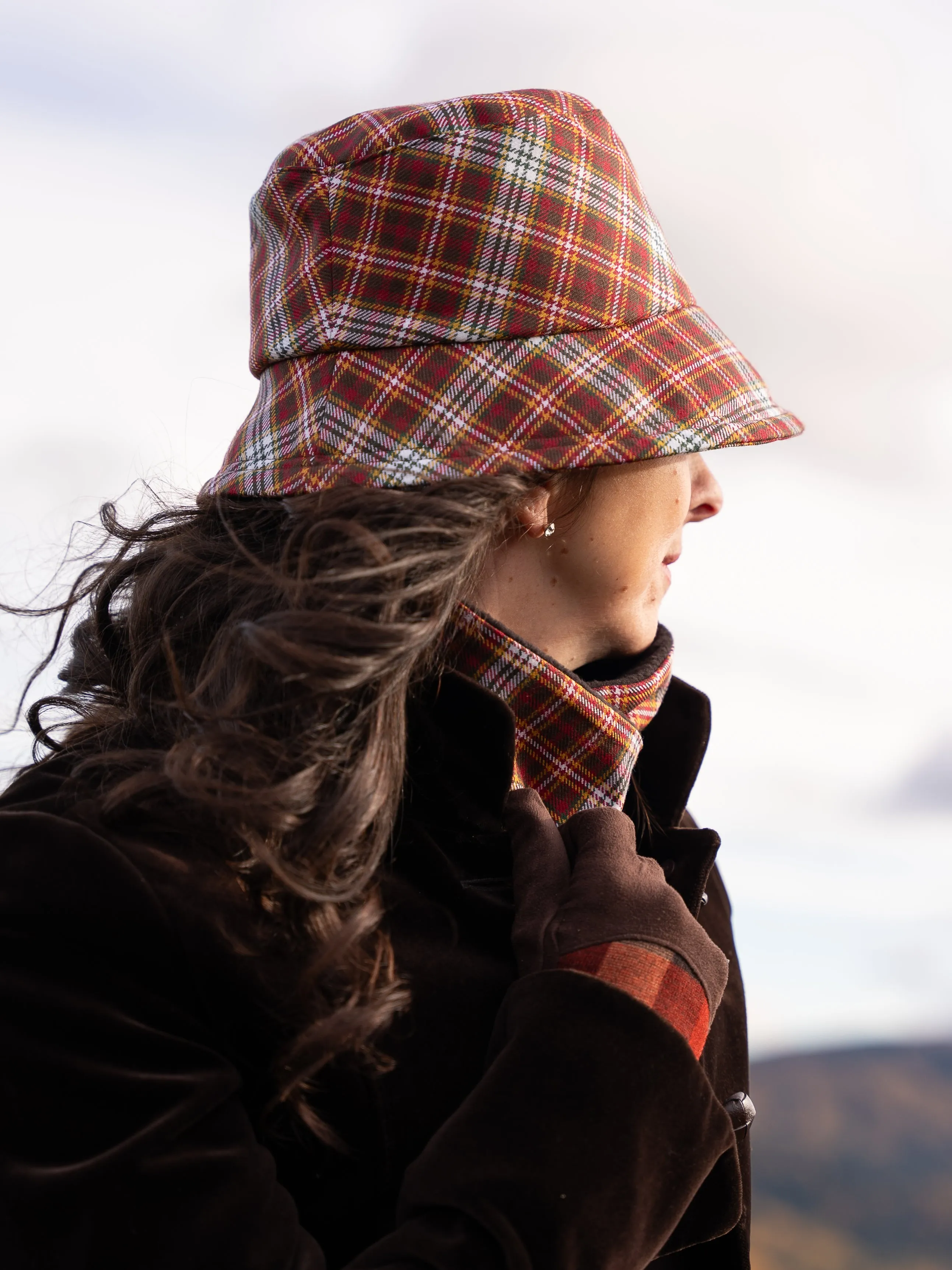 Tundra Twilight Tartan Bucket Hat