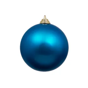 Turquoise Matte Ball Ornament, 4"