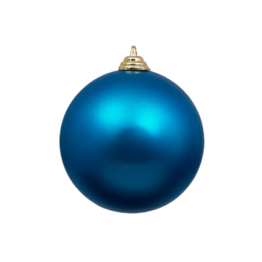 Turquoise Matte Ball Ornament, 4"