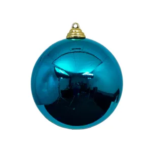 Turquoise Shiny Ball Ornament, 4"