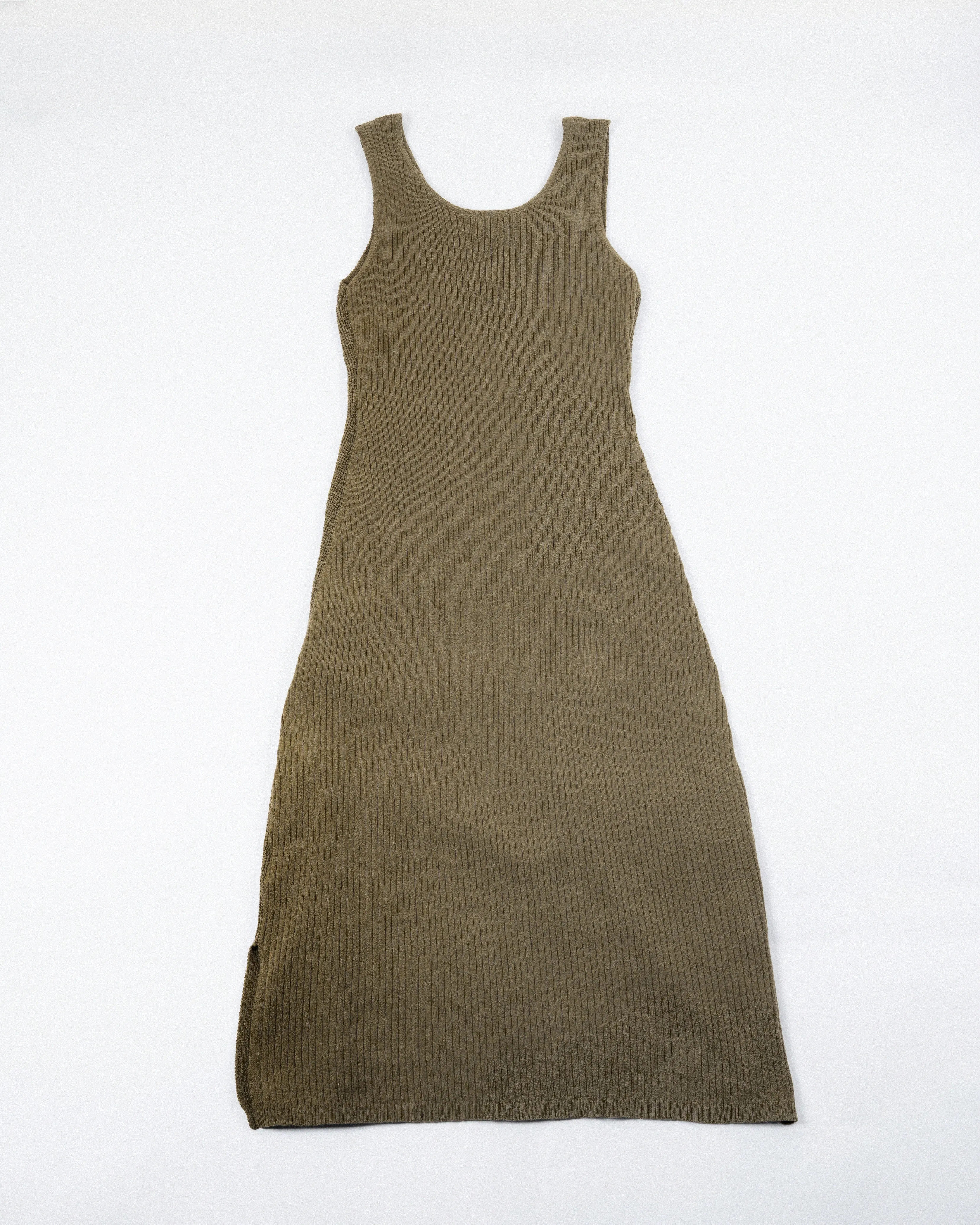 Two-Way Eco Knitted Dress (Khaki Grey)