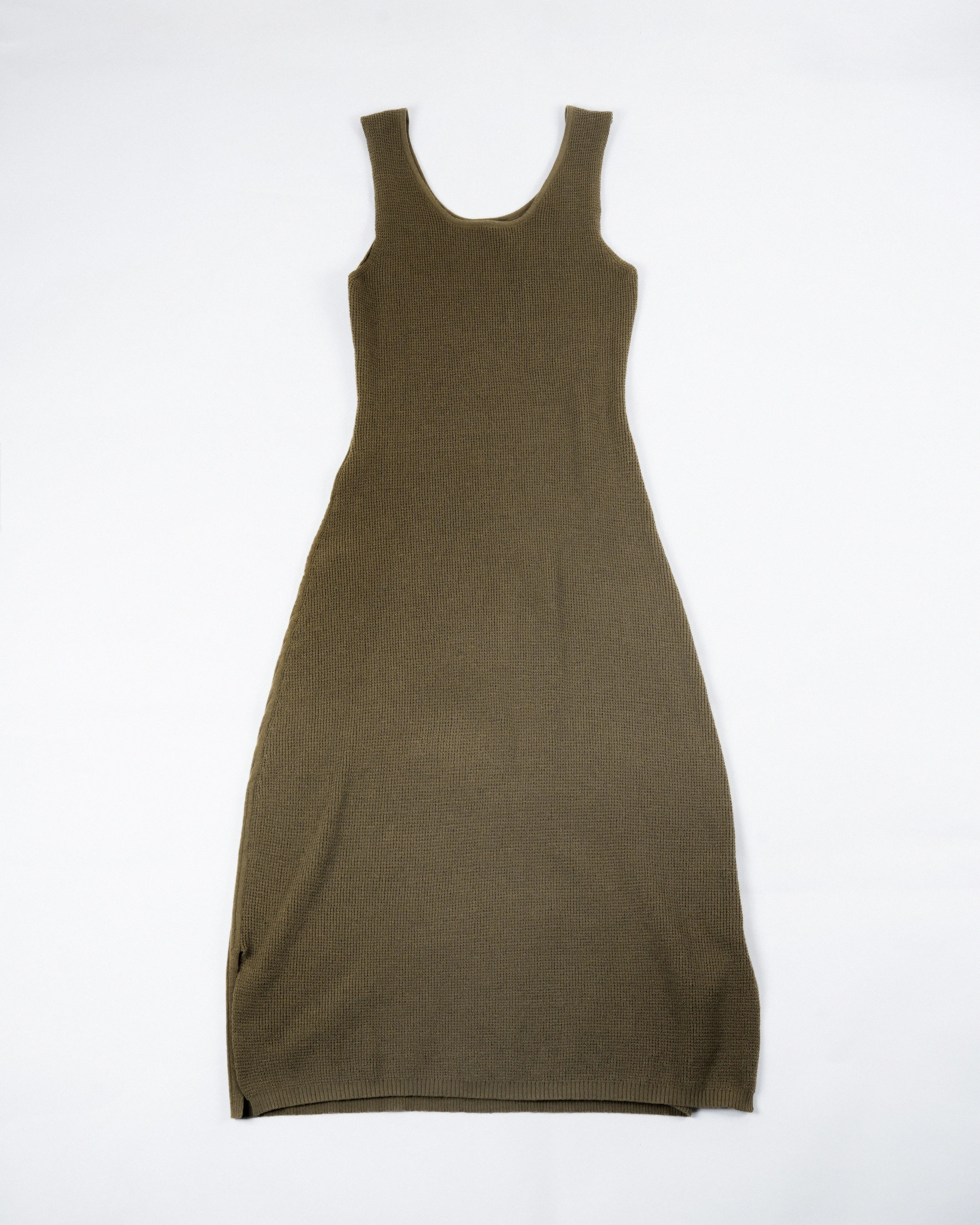 Two-Way Eco Knitted Dress (Khaki Grey)