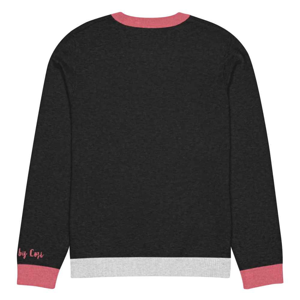 Unbothered Crew Personalized Knit Sweater