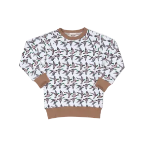 Unisex White Mallards Sweatshirt
