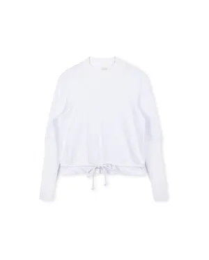 V Knit Ribbed Detailed  T-Shirt