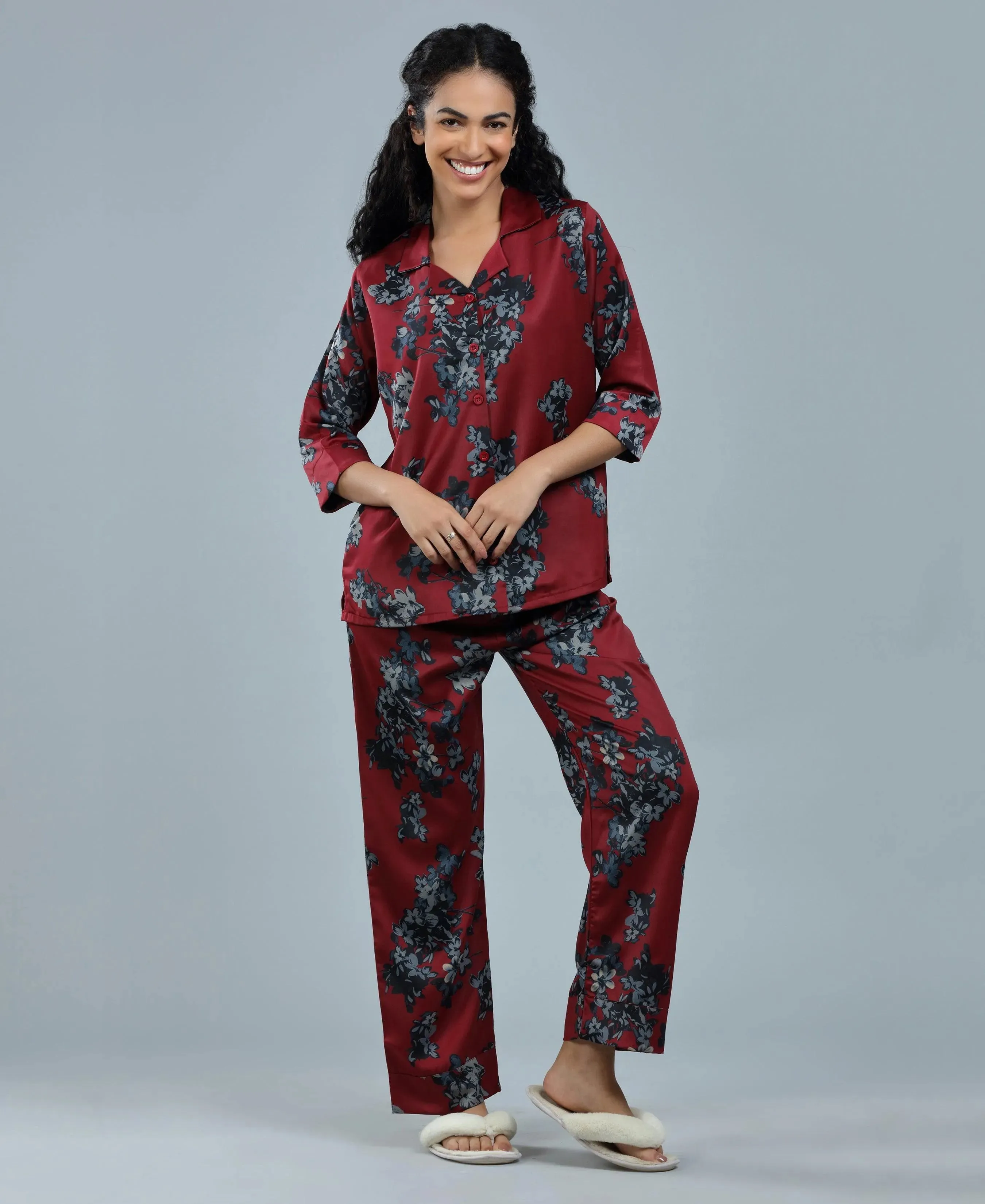 Velure Beautiful Floral Print Night Suit