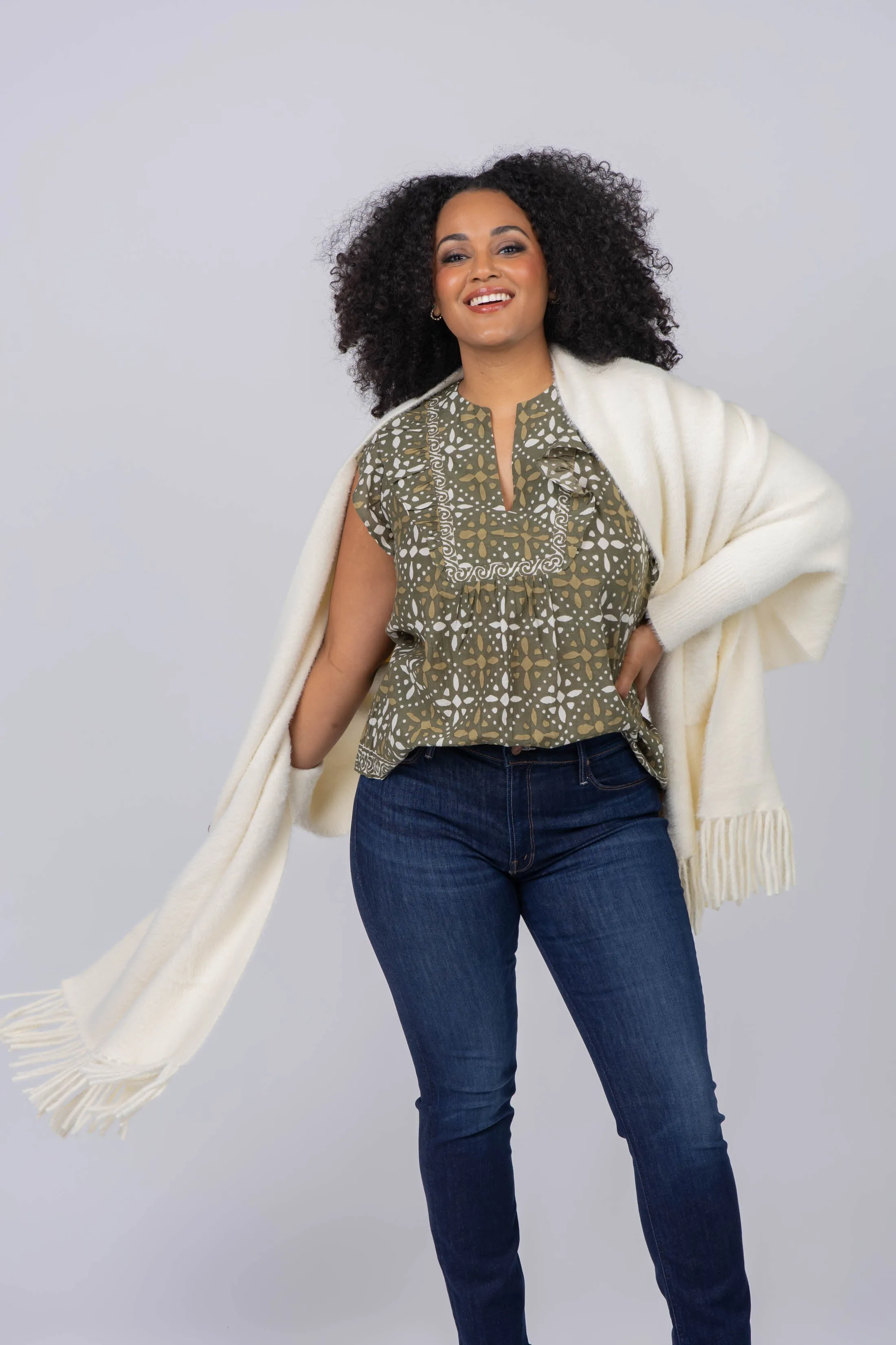Velvet by Graham & Spencer Corin Top in Hunter