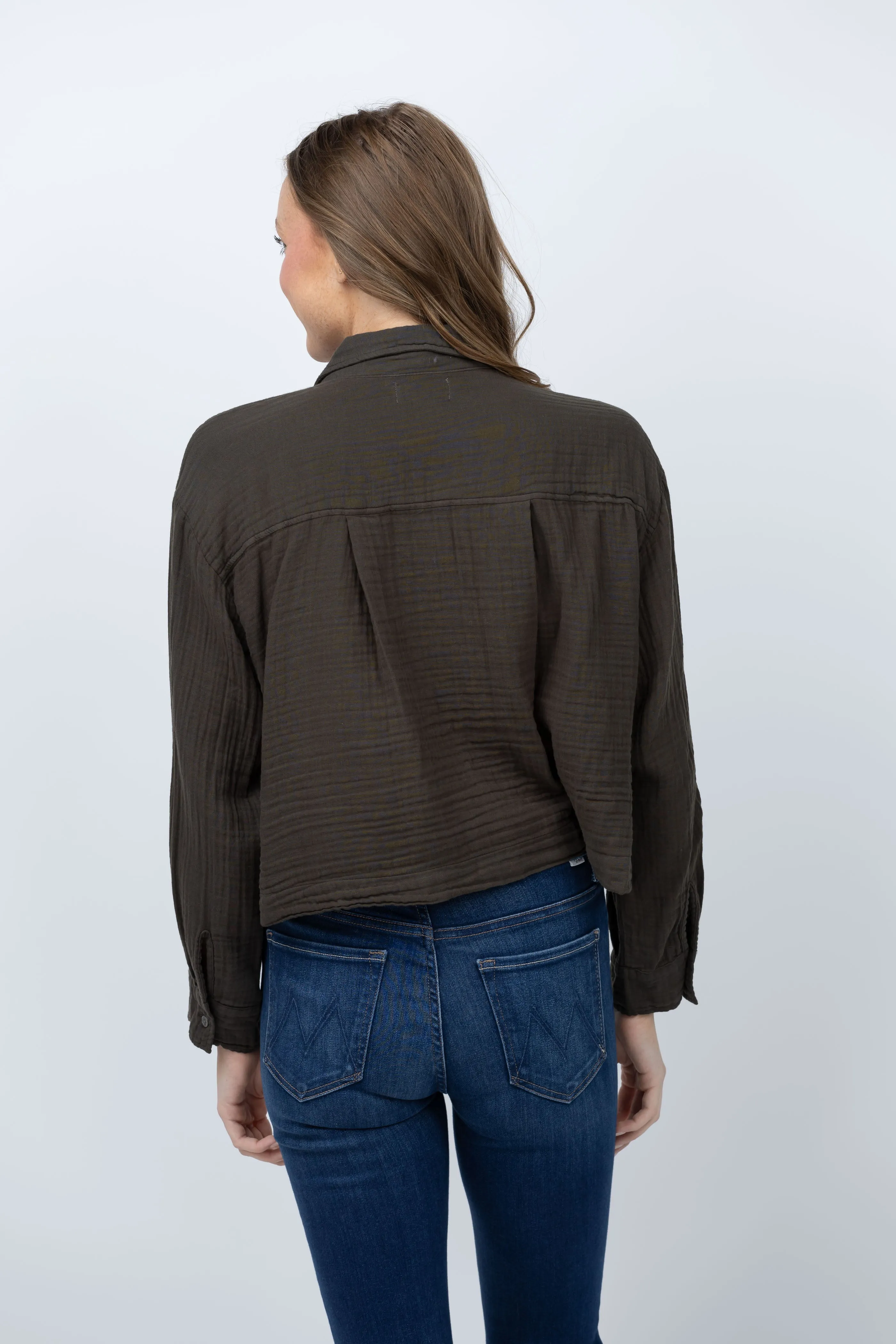 Velvet Larissa Top in Thicket