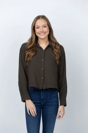 Velvet Larissa Top in Thicket