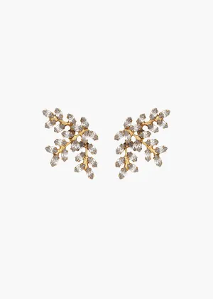 Viniette Earrings -- Crystal Antique Gold